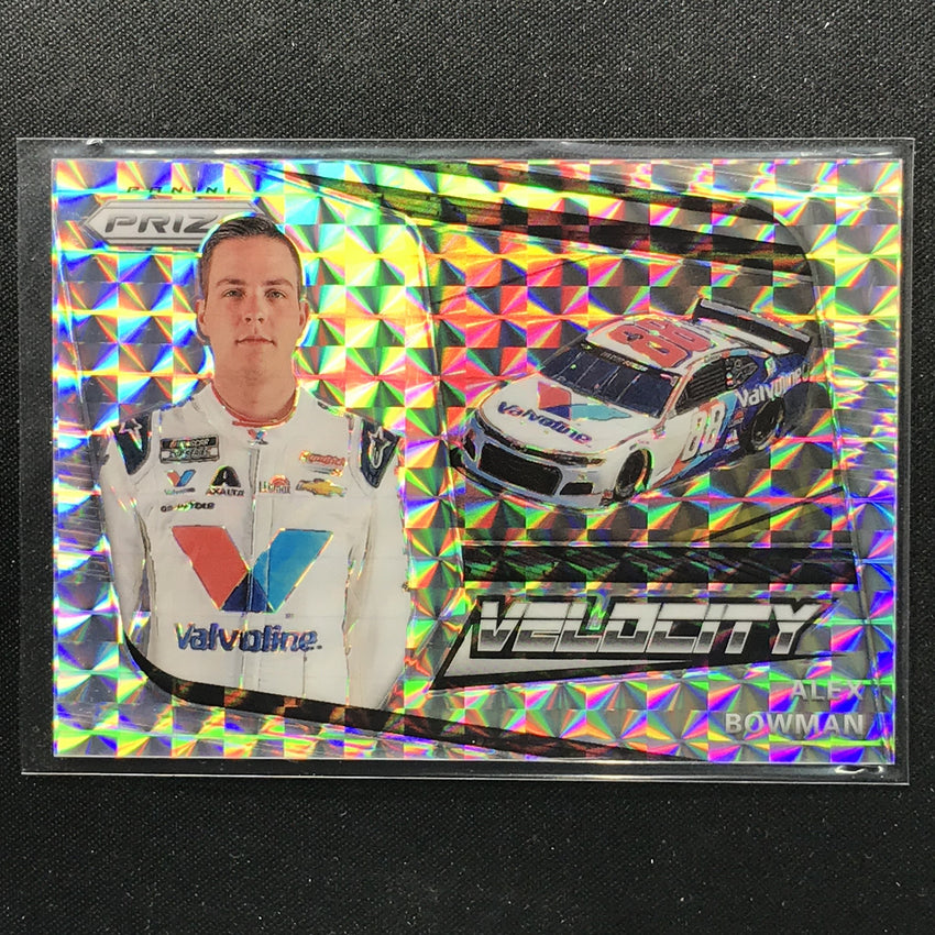 2020 Prizm Racing ALEX BOWMAN Velocity Silver Mosaic 58/199-Cherry Collectables