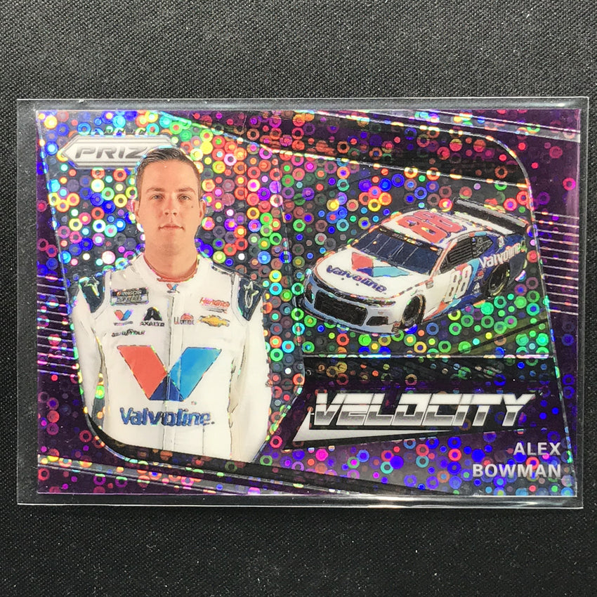 2020 Prizm Racing ALEX BOWMAN Velocity Purple Disco 7/75-Cherry Collectables