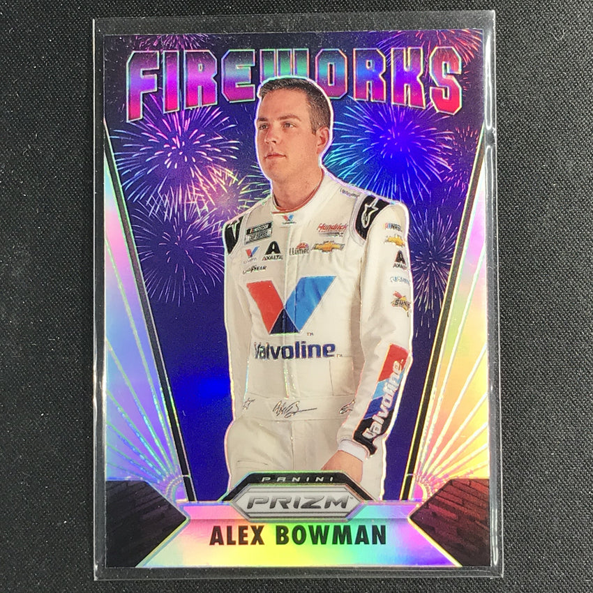 2020 Prizm Racing ALEX BOWMAN Fireworks Silver #15-Cherry Collectables
