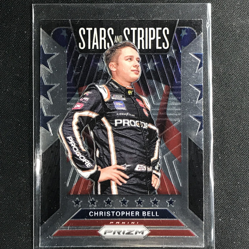 2020 Prizm Racing CHRISTOPHER BELL Stars and Stripes Base #15-Cherry Collectables
