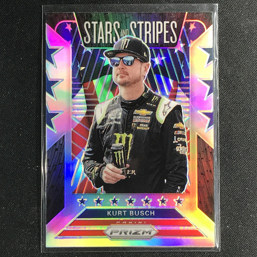 2020 Prizm Racing KURT BUSCH Stars and Stripes Silver #8-Cherry Collectables