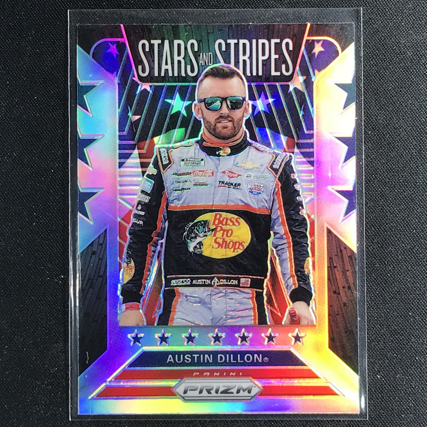 2020 Prizm Racing AUSTIN DILLON Stars and Stripes Silver #9-Cherry Collectables