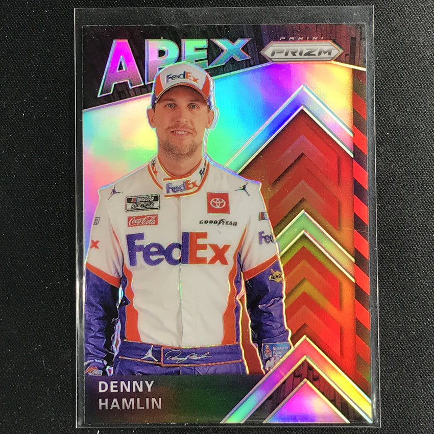 2020 Prizm Racing DENNY HAMLIN Apex Silver #4-Cherry Collectables
