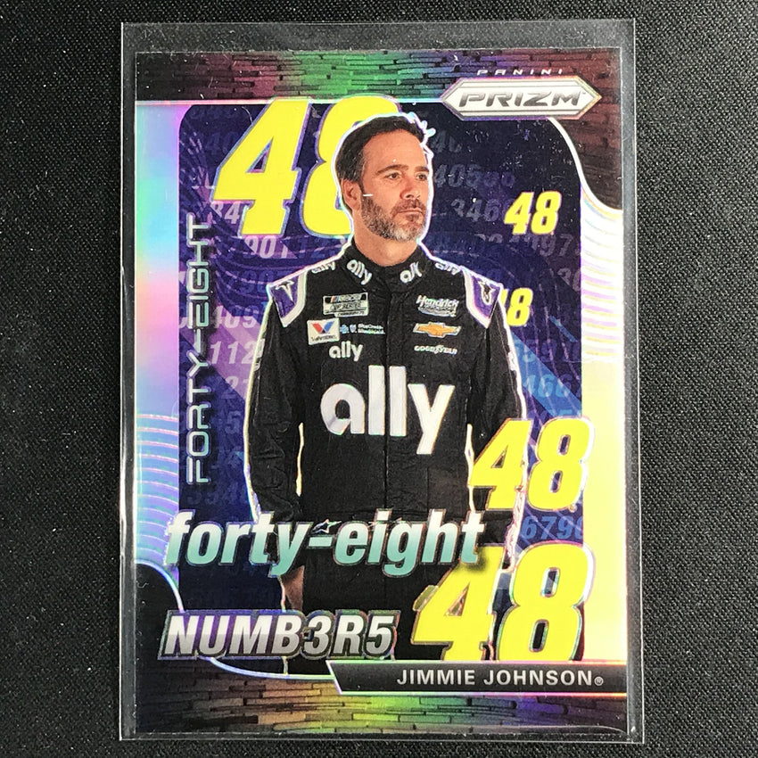 2020 Prizm Racing JIMMIE JOHNSON Numbers Silver #1-Cherry Collectables