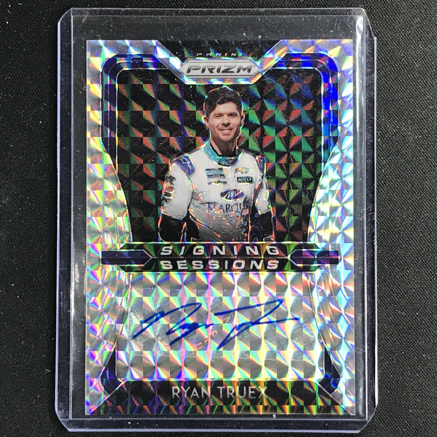 2020 Prizm Racing RYAN TRUEX Signing Sessions Auto Silver Mosaic 82/99-Cherry Collectables