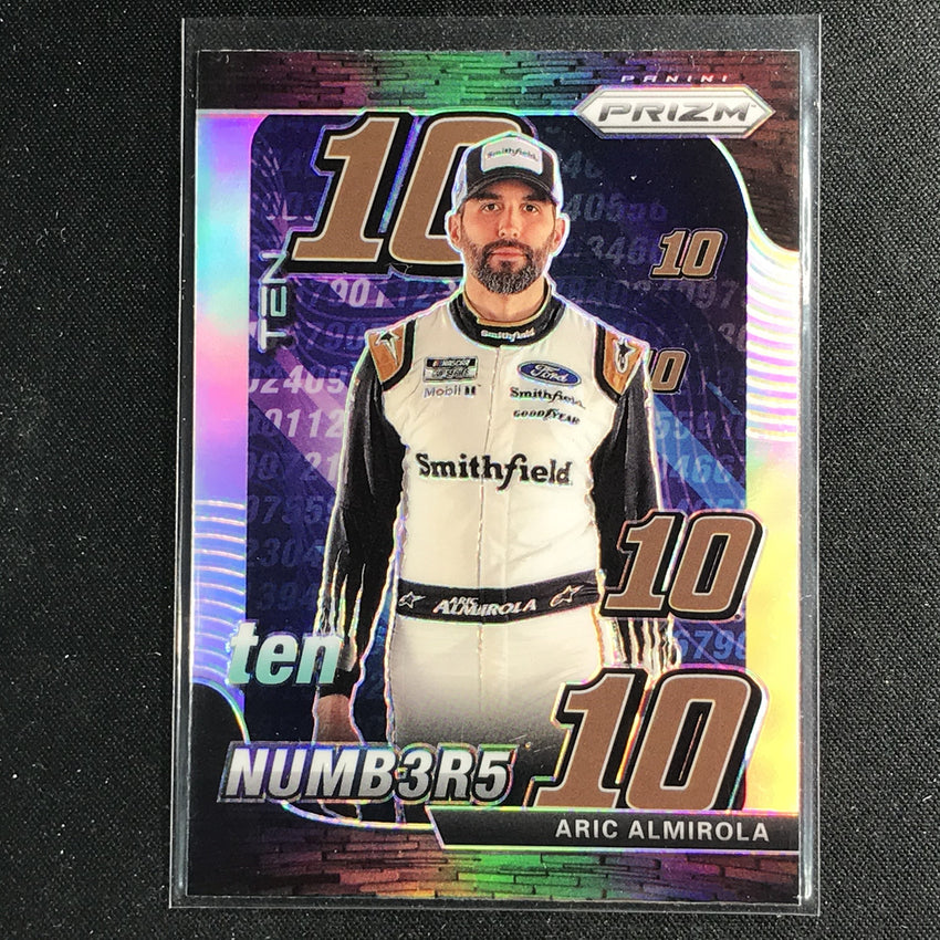2020 Prizm Racing ARIC ALMIROLA Numbers Silver #10-Cherry Collectables