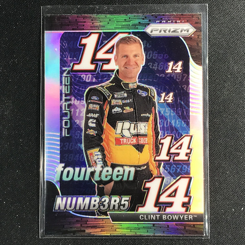 2020 Prizm Racing CLINT BOWYER Numbers Silver #11-Cherry Collectables