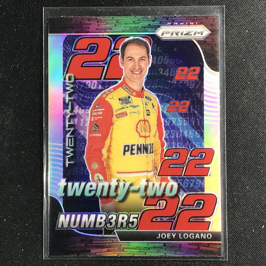 2020 Prizm Racing JOEY LOGANO Numbers Silver #12-Cherry Collectables