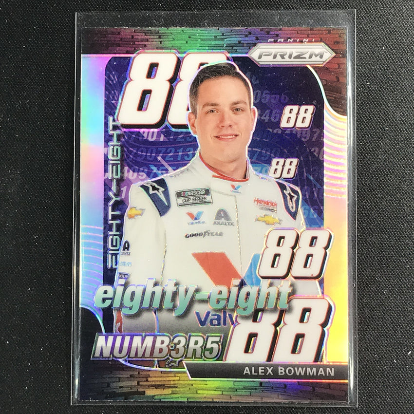2020 Prizm Racing ALEX BOWMAN Numbers Silver #14-Cherry Collectables