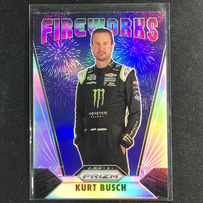 2020 Prizm Racing KURT BUSCH Fireworks Silver #1-Cherry Collectables