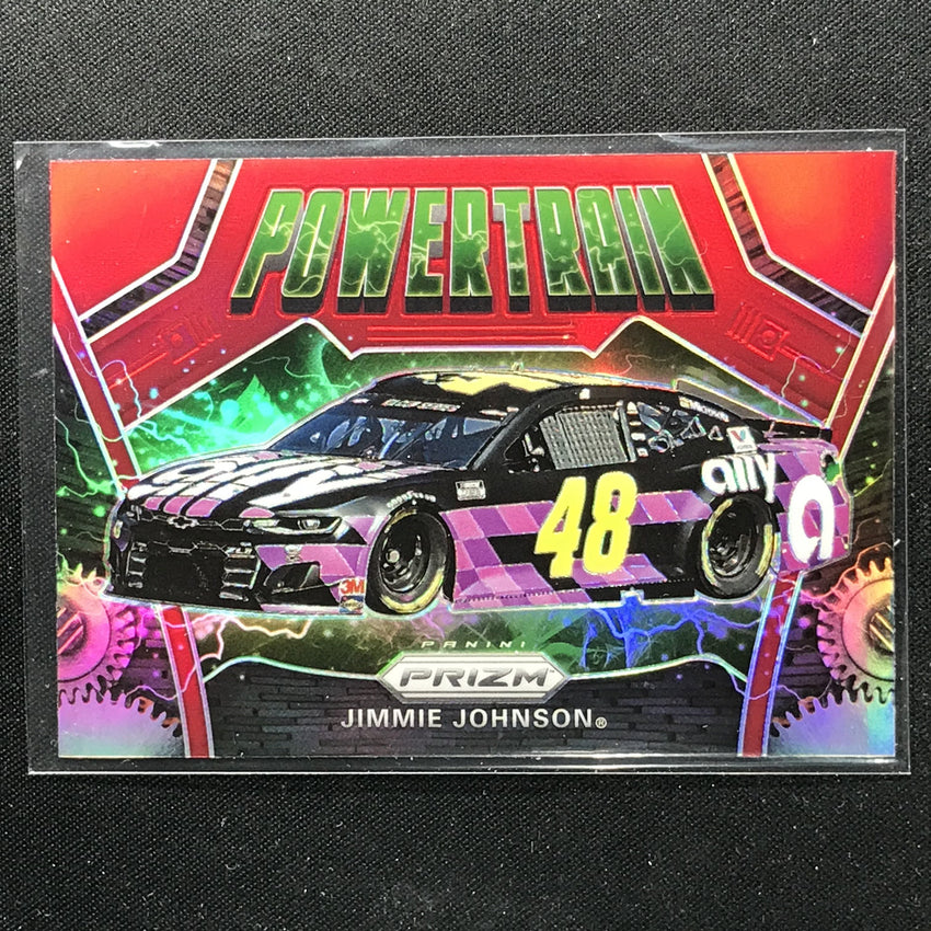 2020 Prizm Racing JIMMIE JOHNSON Power Train Red #84-Cherry Collectables