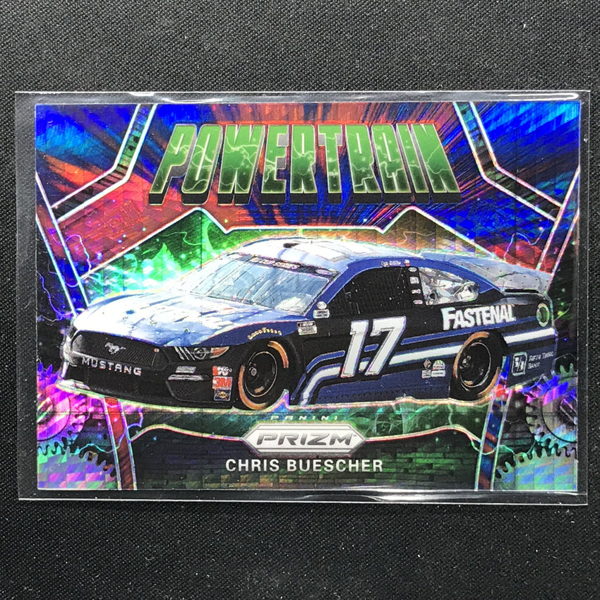 2020 Prizm Racing CHRIS BUESCHER Power Train Red Blue Hyper #88-Cherry Collectables