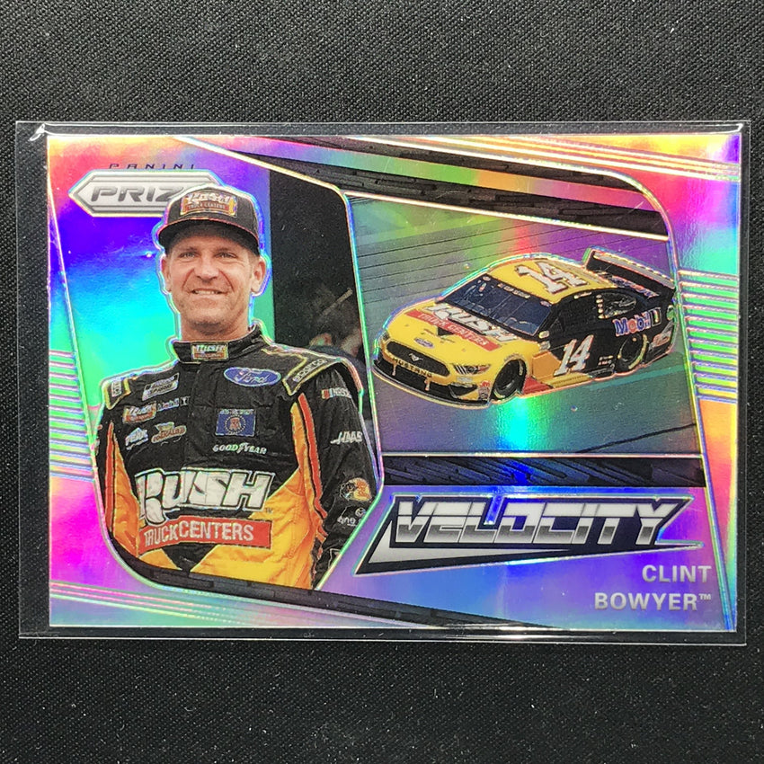 2020 Prizm Racing CLINT BOWYER Velocity Silver #75-Cherry Collectables