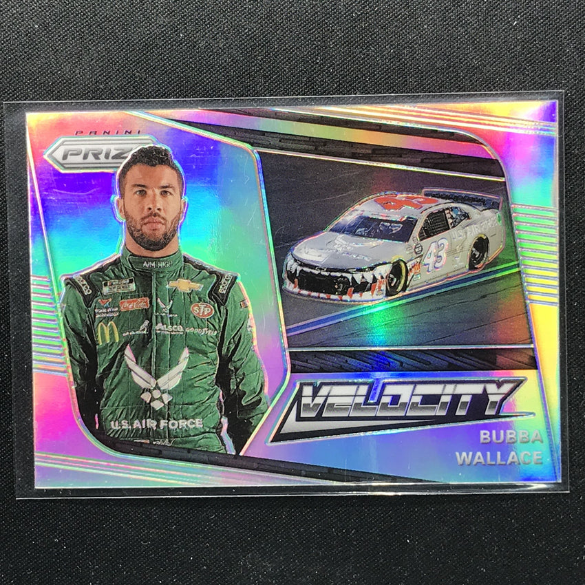 2020 Prizm Racing BUBBA WALLACE Velocity Silver #80-Cherry Collectables