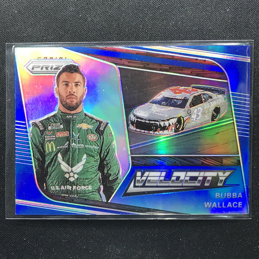 2020 Prizm Racing BUBBA WALLACE Velocity Blue #80-Cherry Collectables
