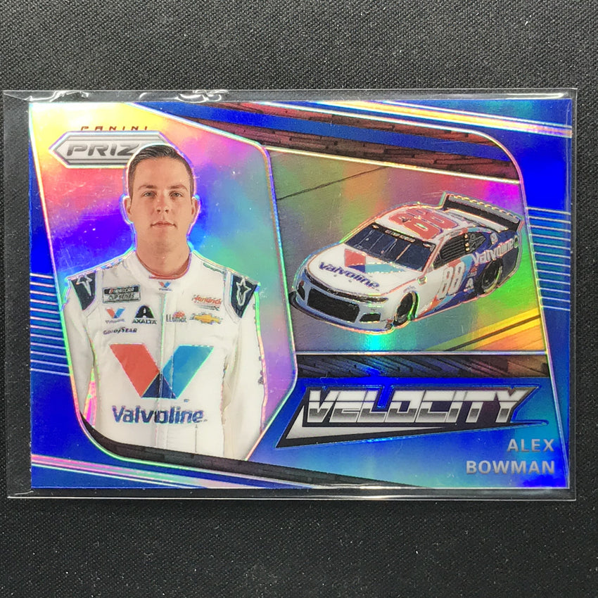 2020 Prizm Racing ALEX BOWMAN Velocity Blue #74-Cherry Collectables