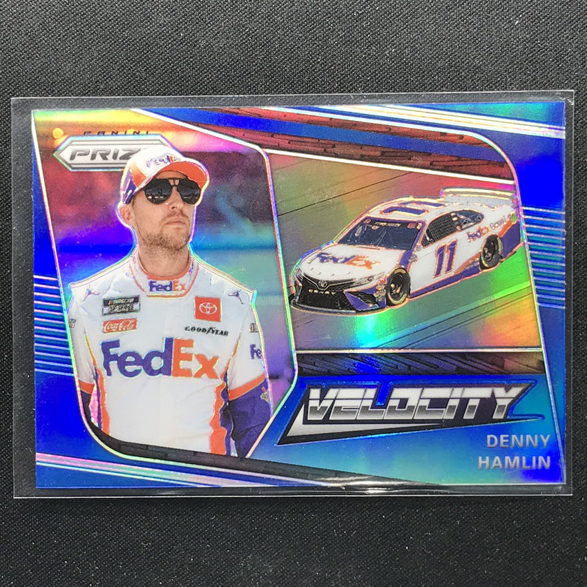 2020 Prizm Racing DENNY HAMLIN Velocity Blue #72-Cherry Collectables