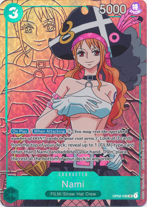 PARALLEL Nami #OP02-036 -  SR OP-02 Paramount War