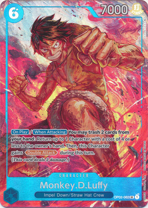 PARALLEL Monkey.D.Luffy (062) #OP02-062 -  SR OP-02 Paramount War