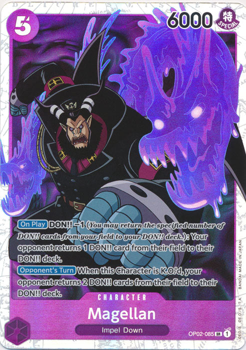 op02 rare cards Magellan - OP02-085 - Super Rare