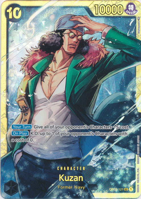 Kuzan (121) #OP02-121 -  Secret Rare OP-02 Paramount War