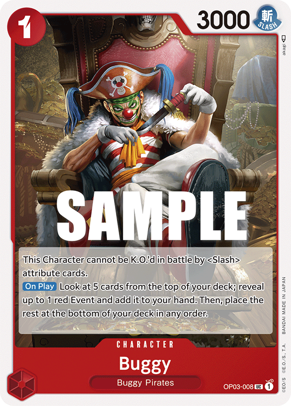 Buggy (008) #OP03-008 - Uncommon OP-03 Pillars of Strength