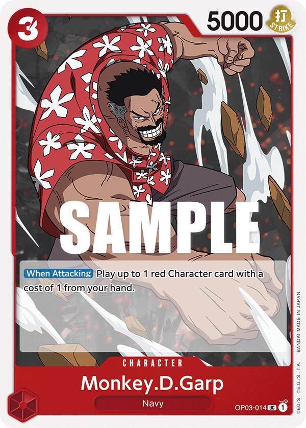 Monkey.D.Garp #OP03-014 - Uncommon OP-03 Pillars of Strength
