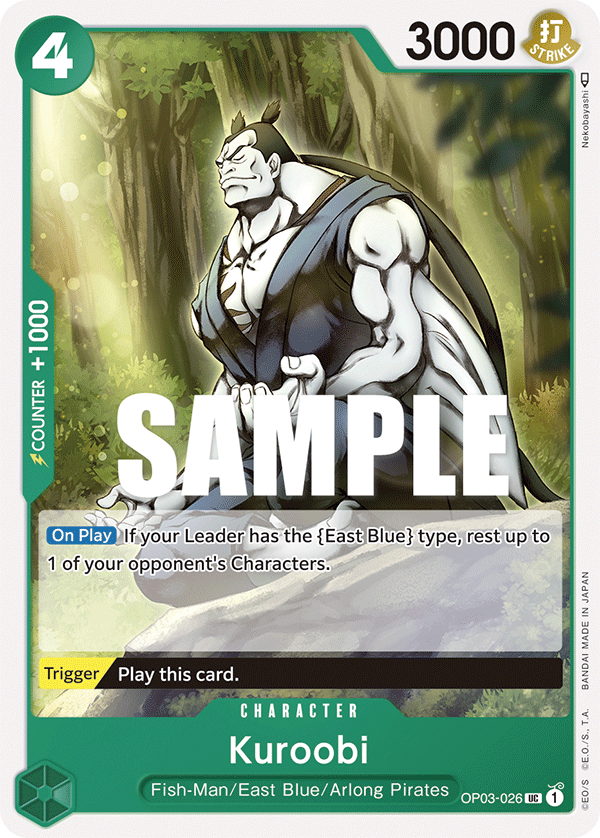Kuroobi #OP03-026 - Uncommon OP-03 Pillars of Strength