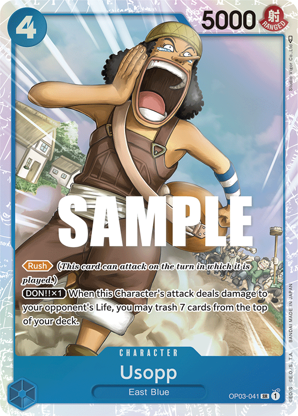 OP03-041 Usopp -Super Rare OP-03 Pillars of Strength Cherry Collectables OP03-041 Usopp -Super Rare OP-03 Pillars of Strength Cherry Collectables