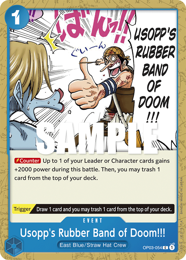 Usopp's Rubber Band of Doom!!! #OP03-054 - Common OP-03 Pillars of Strength