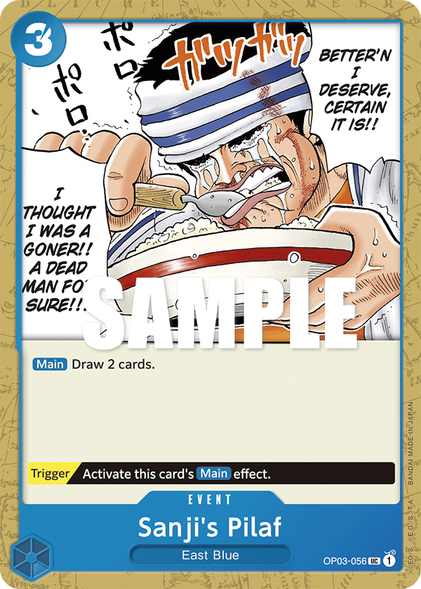 Sanji's Pilaf #OP03-056 - Uncommon OP-03 Pillars of Strength