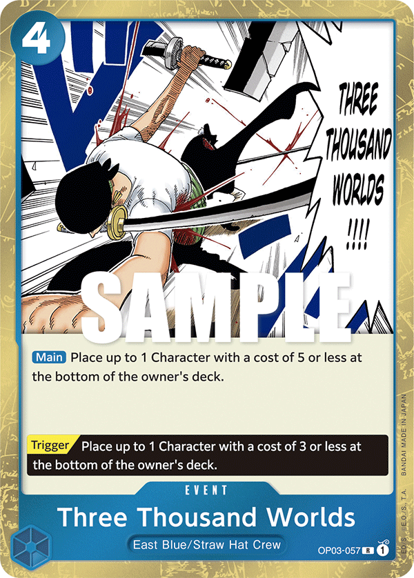 Three Thousand Worlds #OP03-057 - Rare OP-03 Pillars of Strength