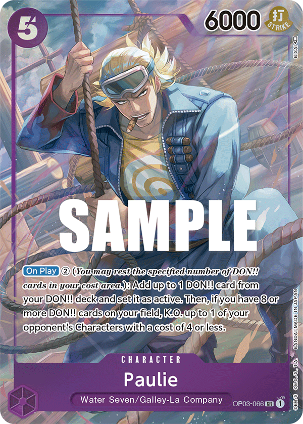 Paulie (Alternate Art) #OP03-066 - SR OP-03 Pillars of Strength