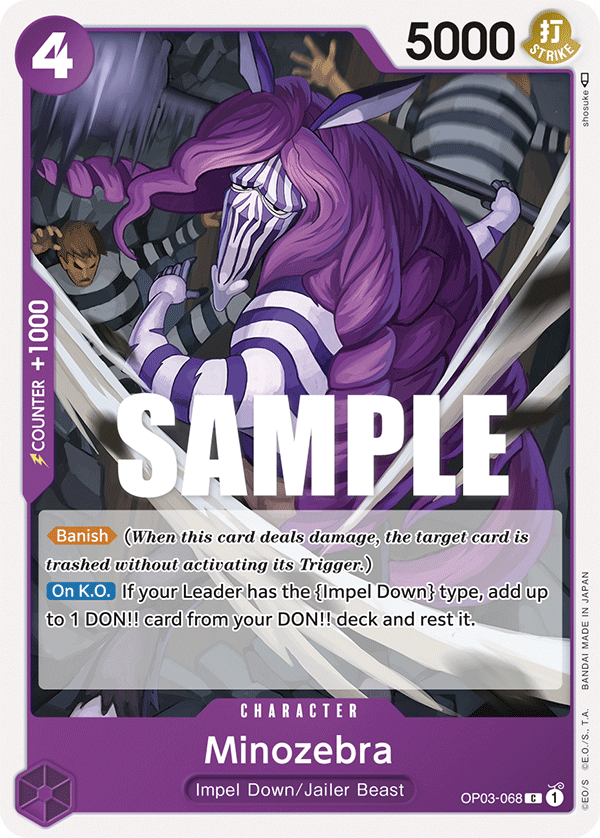 Minozebra #OP03-068 - Common OP-03 Pillars of Strength