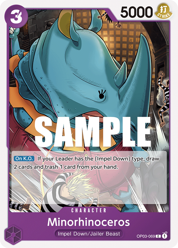 Minorhinoceros #OP03-069 - Common OP-03 Pillars of Strength