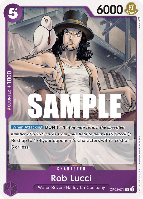 OP03-071 Rob Lucci (071) -Rare OP-03 Pillars of Strength – Cherry  Collectables