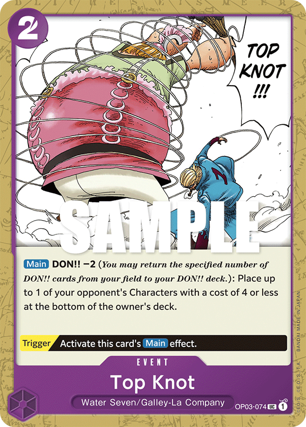 Top Knot #OP03-074 - Uncommon OP-03 Pillars of Strength
