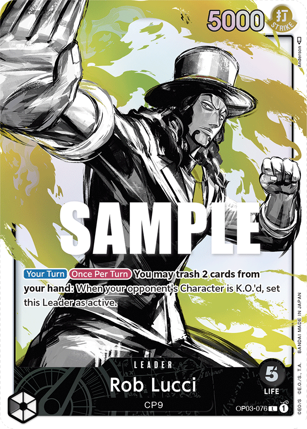 Rob Lucci (076) (Alternate Art) #OP03-076 - L OP-03 Pillars of Strength