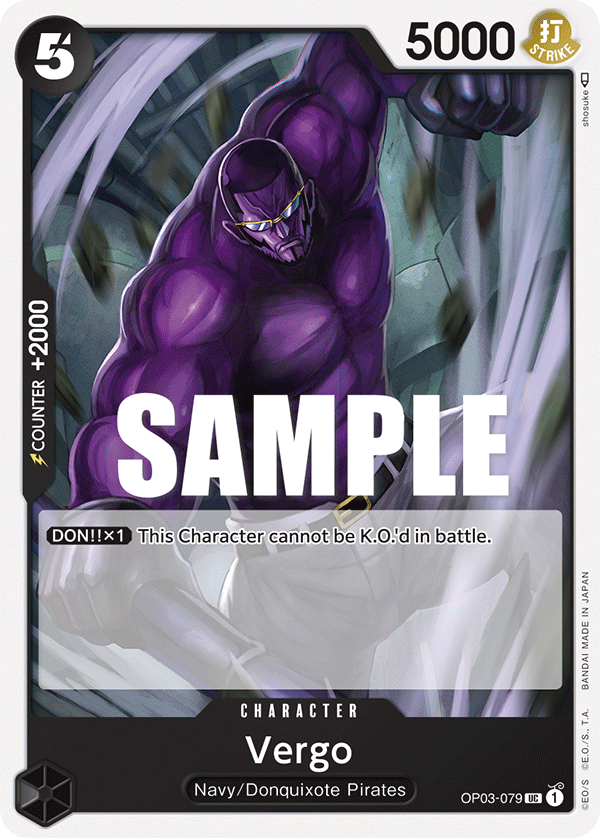 Vergo #OP03-079 - Uncommon OP-03 Pillars of Strength