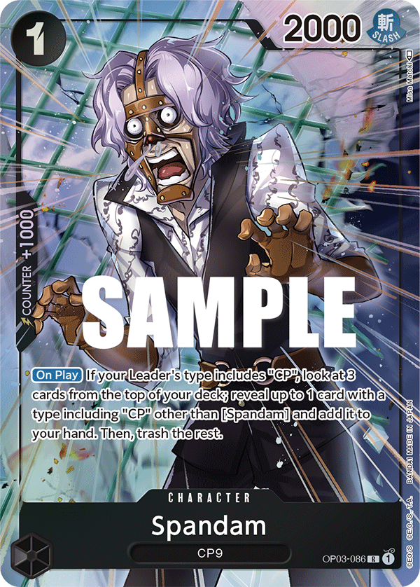 Spandam (Alternate Art) #OP03-086 - R OP-03 Pillars of Strength
