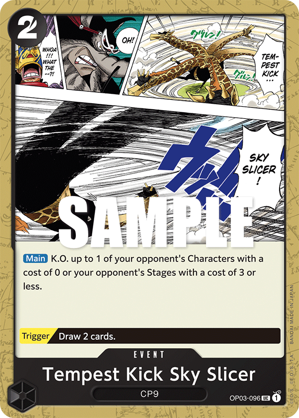 Tempest Kick Sky Slicer #OP03-096 - Uncommon OP-03 Pillars of Strength