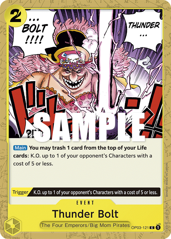 Thunder Bolt #OP03-121 - Common OP-03 Pillars of Strength