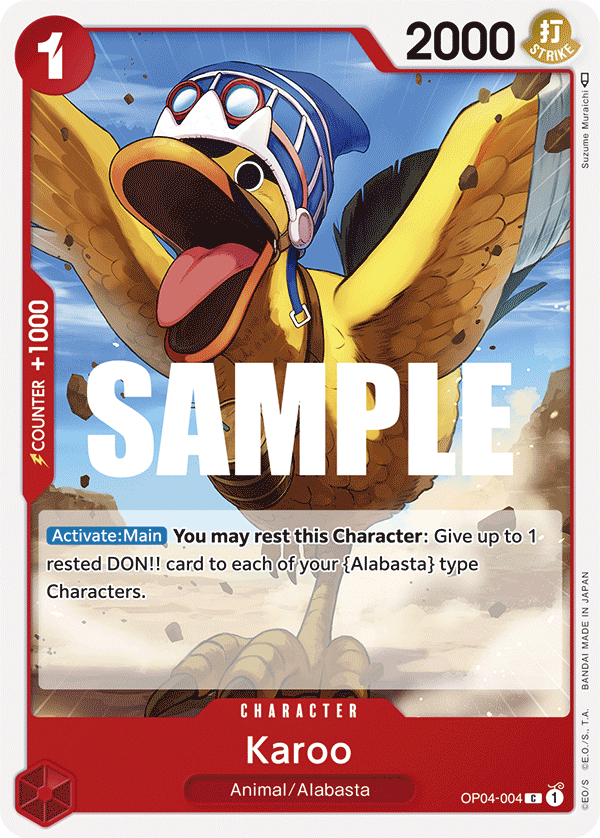 Playset (4) 4x Karoo OP04-004 - Common OP-04 Kingdoms Of Intrigue