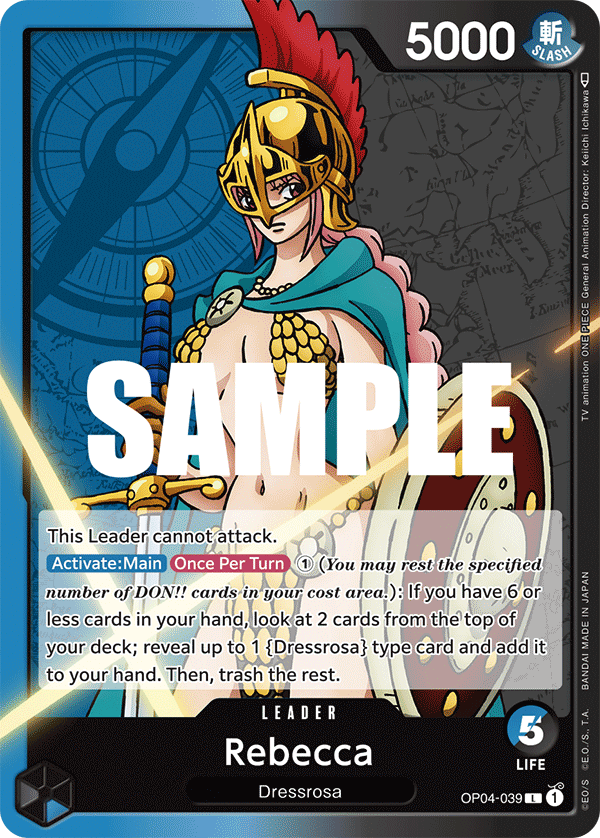 Rebecca OP04-039 - Leader OP-04 Kingdoms Of Intrigue