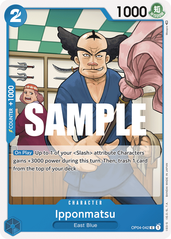 Playset (4) 4x Ipponmatsu OP04-042 - Common OP-04 Kingdoms Of Intrigue