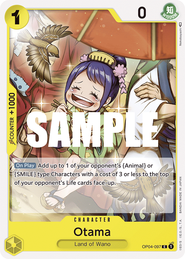 Playset (4) 4x Otama OP04-097 - Common OP-04 Kingdoms Of Intrigue