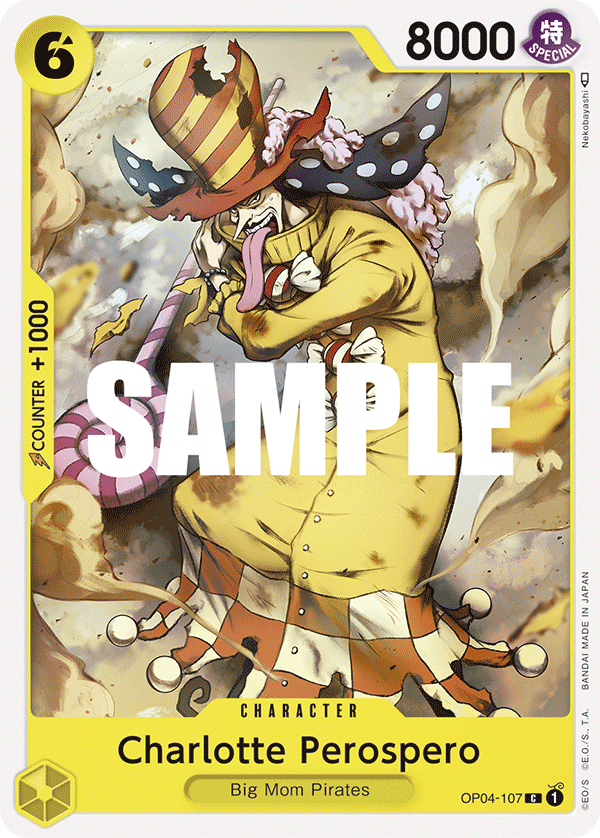 Playset (4) 4x Charlotte Perospero OP04-107 - Common OP-04 Kingdoms Of Intrigue