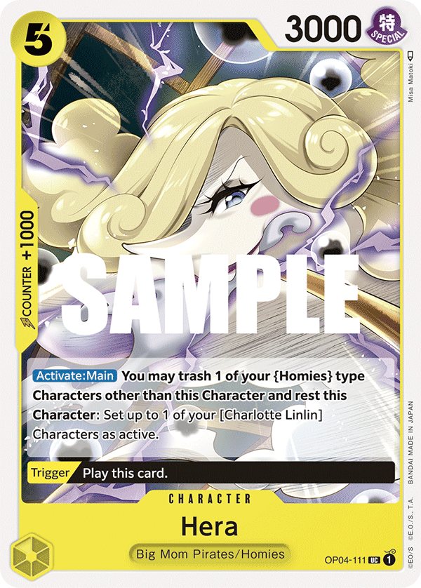 Playset (4) 4x Hera OP04-111 - Uncommon OP-04 Kingdoms Of Intrigue