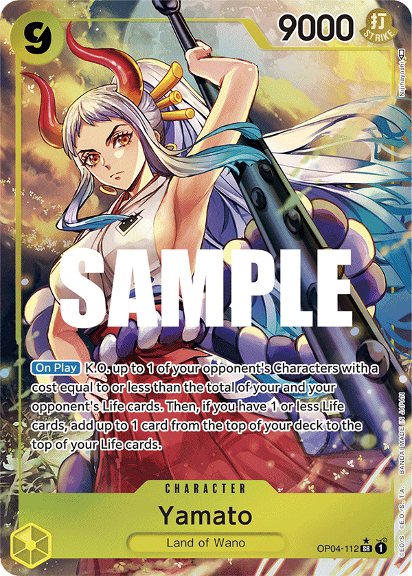 ALTERNATE ART Yamato OP04-112 - SR OP-04 Kingdoms Of Intrigue