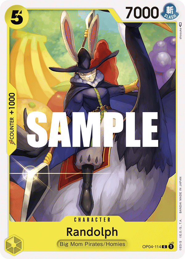 Playset (4) 4x Randolph OP04-114 - Common OP-04 Kingdoms Of Intrigue